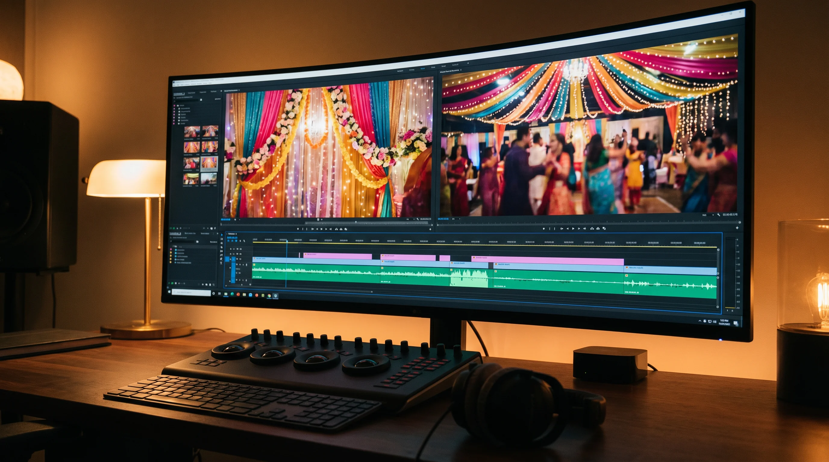 Wedding film editing project